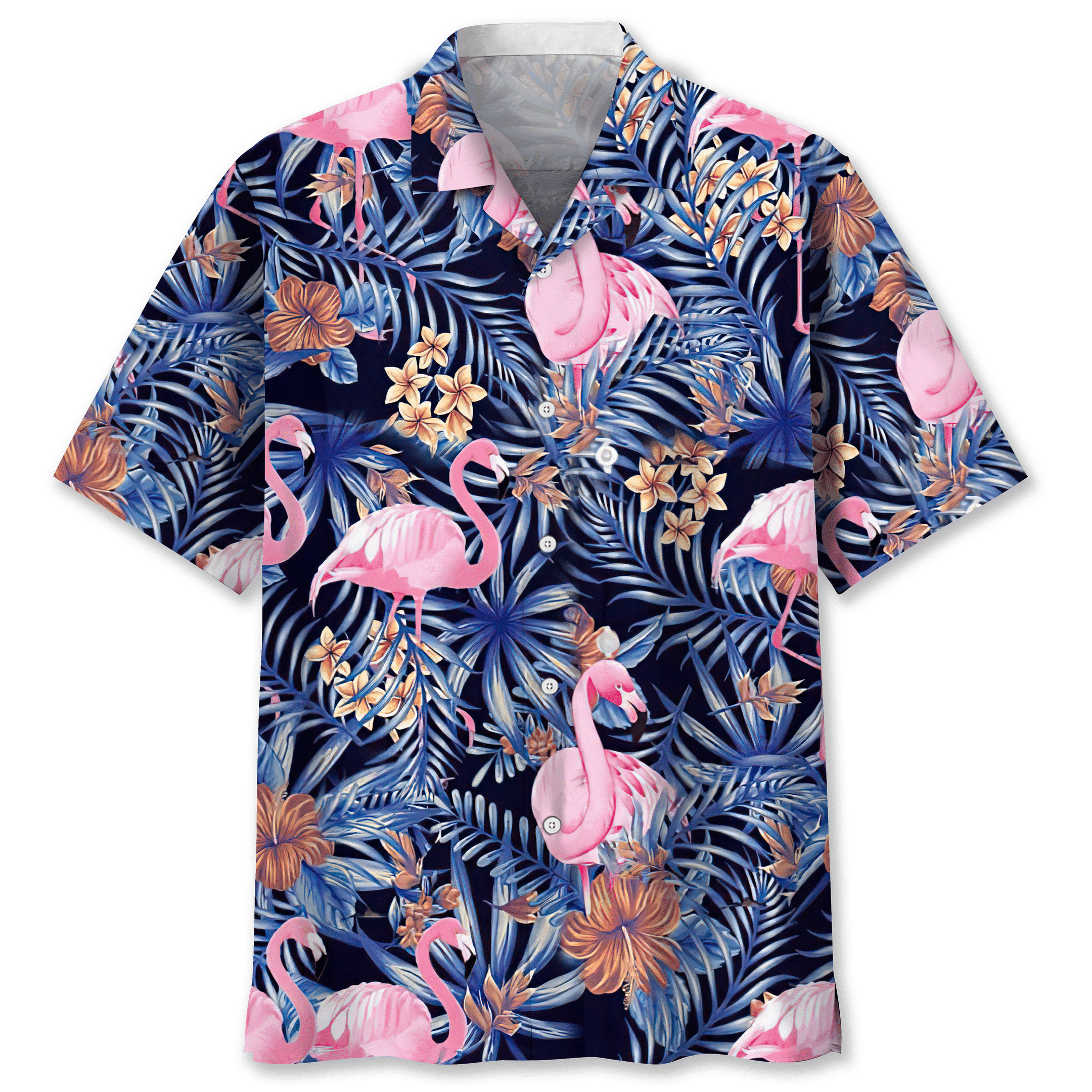 Flamingo Hawaiian Shirt, Pink Stripe Line Flamingo Beach Shirts - Printing  Ooze