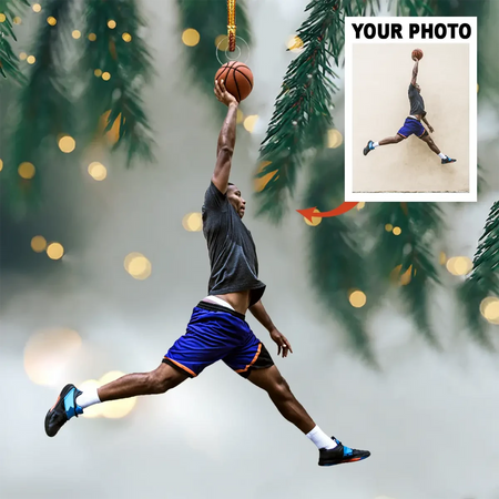 Basketball Jersey Personalized Sports Christmas Ornaments