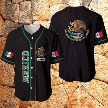  Mexico Baseball Jersey Shirts, Men's Mexico Flag