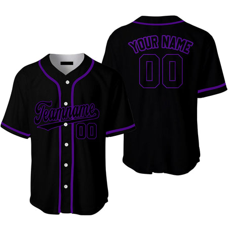 Custom Gray Black And Purple Custom Baseball Jerseys For Men