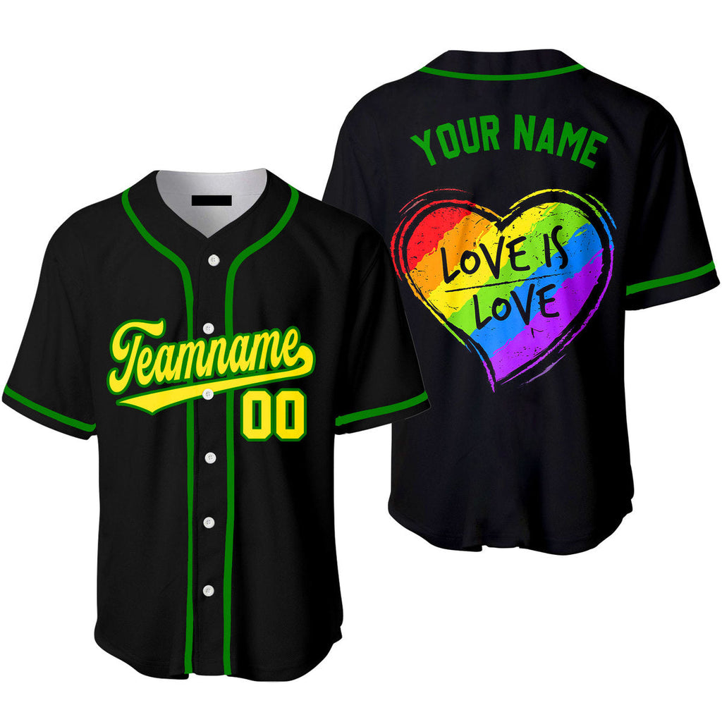 Cheap Custom Black Purple-Orange Rainbow Colored Heart For World Pride LGBT  Authentic Baseball Jersey Free Shipping – CustomJerseysPro