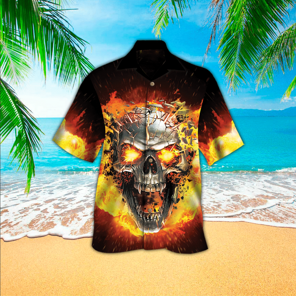 Floral Skull Aloha Trendy Hawaiian Shirts, Skull Trendy Hawaiian Shirt For  Skull Lovers, Hawaii Shirt Men - Trendy Aloha