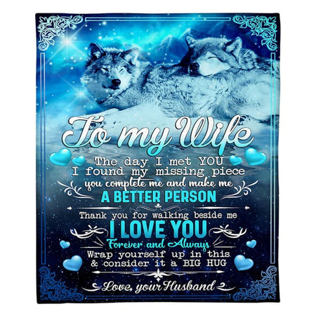  to My Wife Blanket Gifts for Wife-Valentines Day Gifts