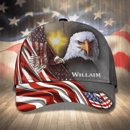 Custom Bowling Shirts for Men and Women - Eagles Bowling Team Shirts for Men and Women - Customized American Flag Designer Bowling Shirt