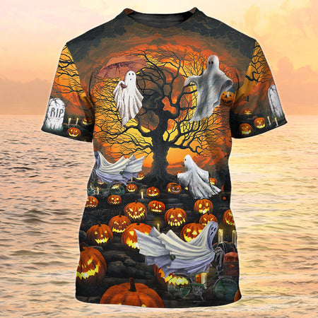 halloween ghosts flying Halloween t-shirt