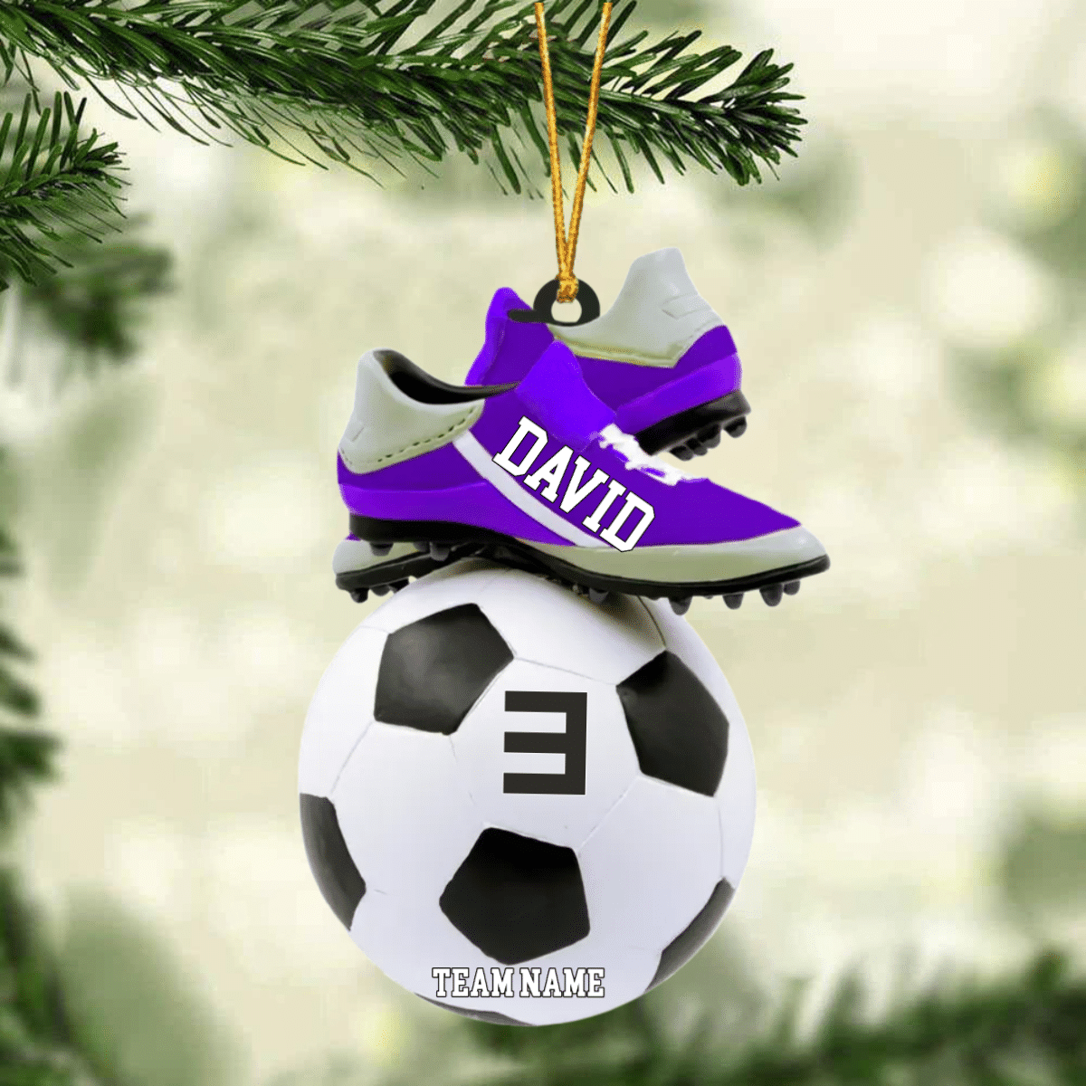 Personalized Sports Christmas Ornaments - Soccer Jersey