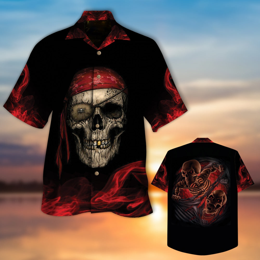 Pirates Skull Hawaii Shirt