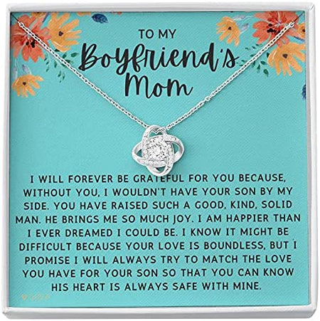  To My Boyfriends Mom Necklace, Gifts for My Boyfriends