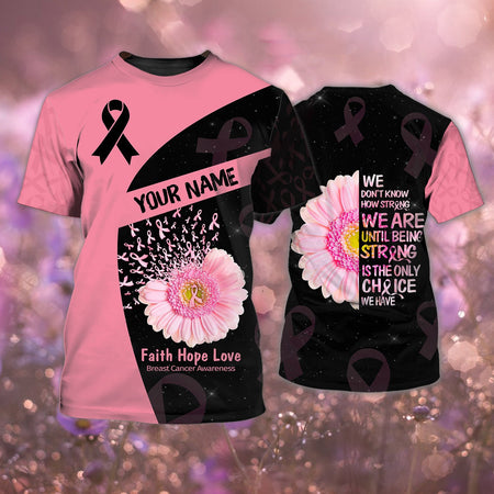 Personalized Hope Breast Cancer Baseball Jersey, Breast Cancer