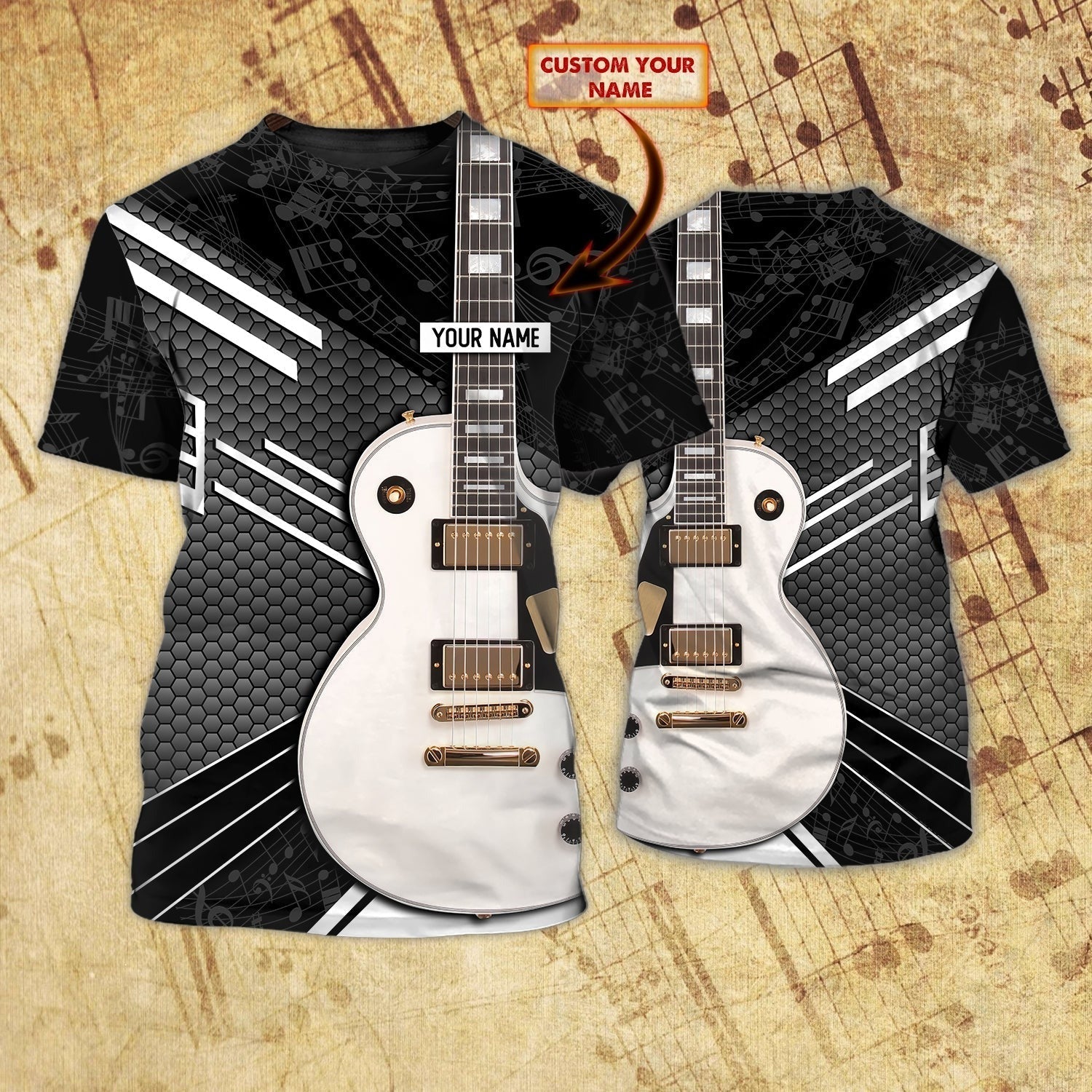 Tee 3D Guitar Shirt For And Guitar Lovers Gifts, Gui
