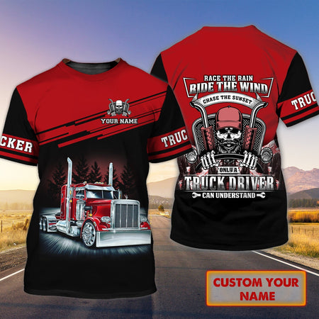 Custom Truck Driver T Shirt Best Gift For Trucker Men Women To My Trucker  Husban