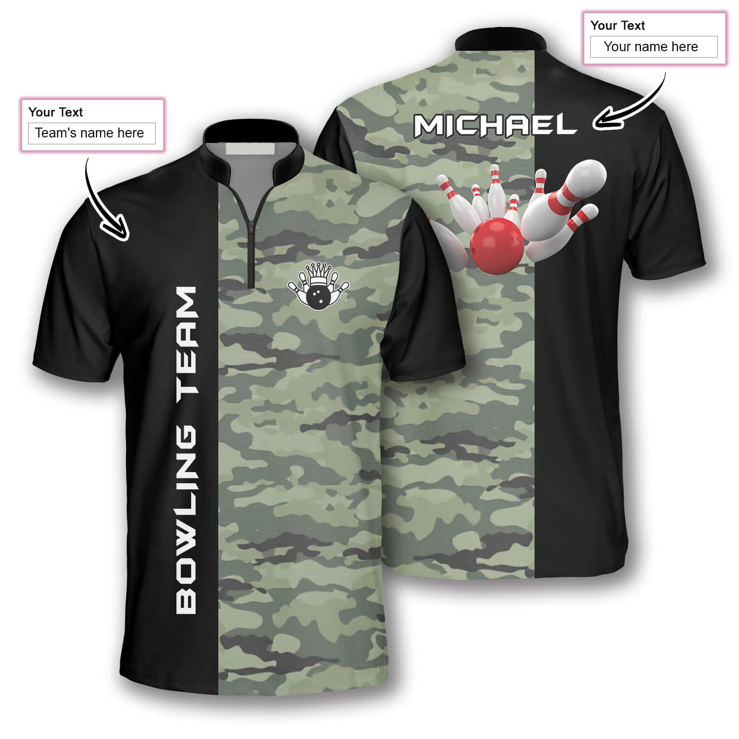 All-over Print Bowling Jersey - Print On Demand