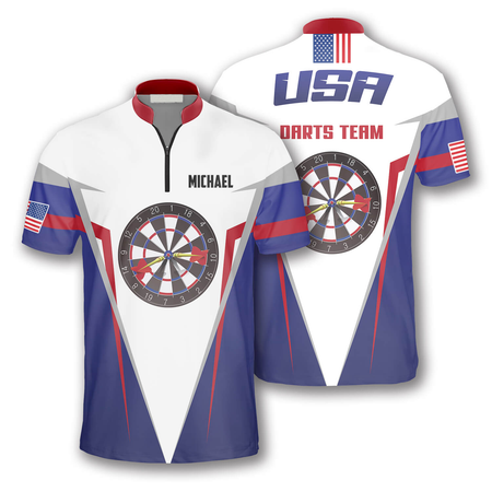 Dart Board USA Custom Darts Jerseys for Men, Personalized Name Team Na