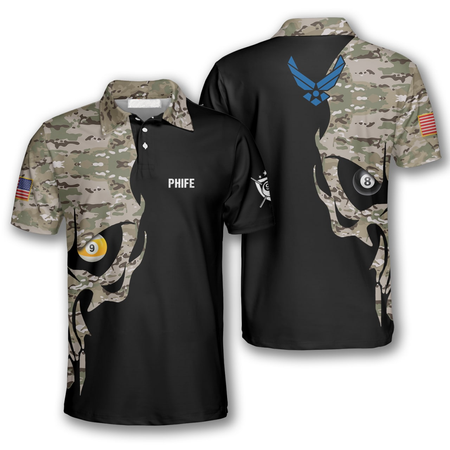 Custom Name Rank US Air Force Camo Baseball Jersey Shirt