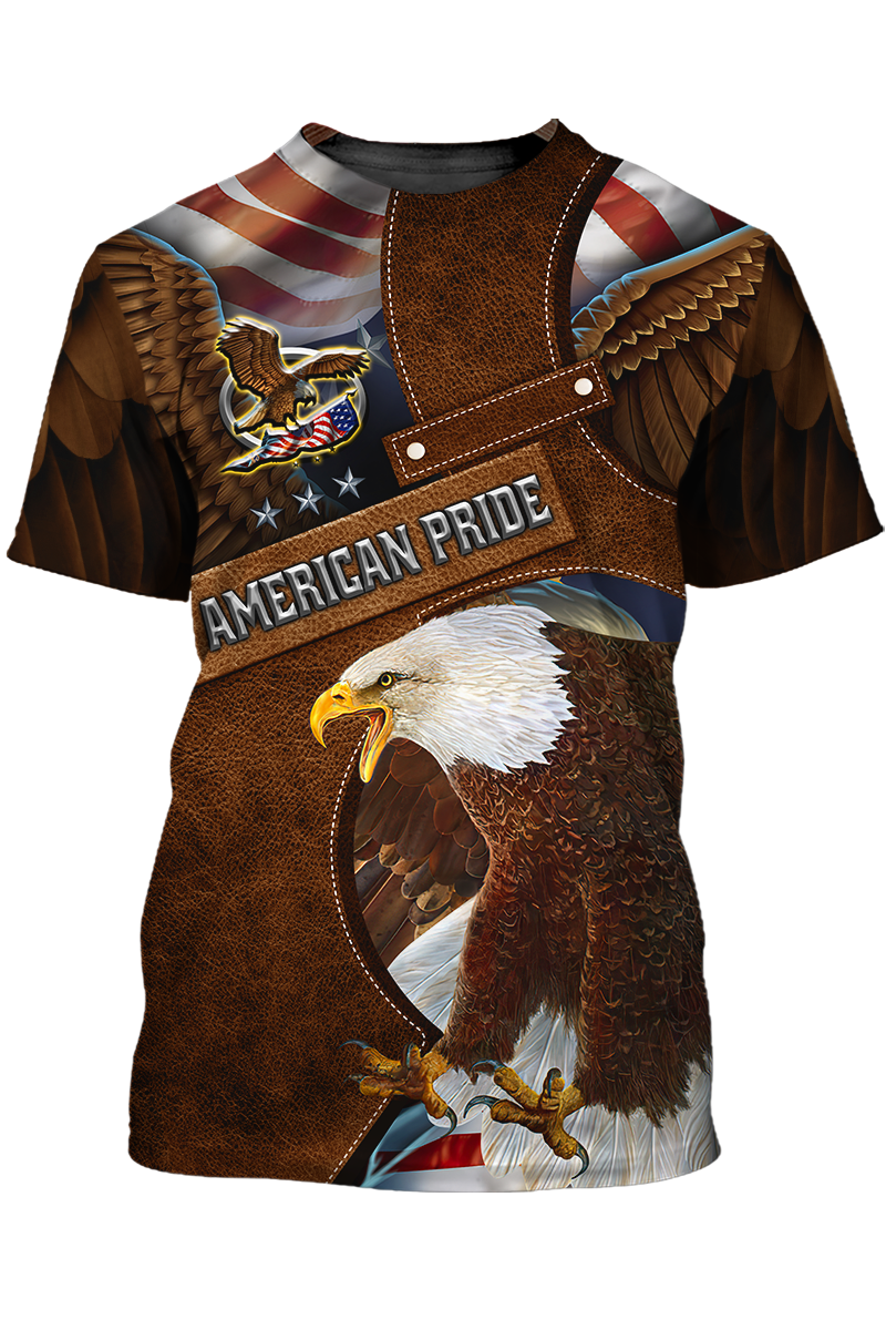 Custom Bowling Shirts for Men - Eagles Short Sleeve Bowling Team Shirts for Men - Men's Customized American Flag Designer Bowling Shirt for Men