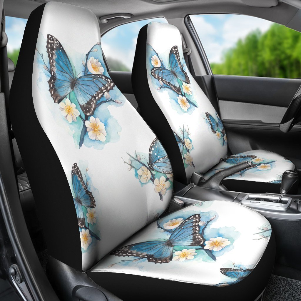 Butterfly Print Car Seat Covers, Universal Fit Car Seat Covers For