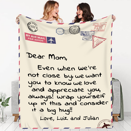 Mother's Day Blanket, Mother's Day Custom Gift From Son Daughter